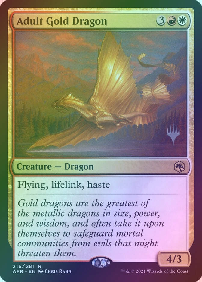 Adult Gold Dragon (PAFR) (216p) / Foil