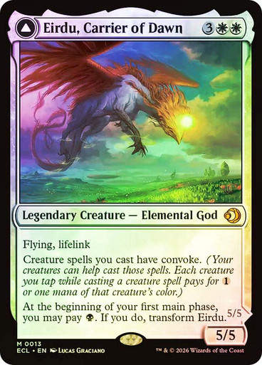 Eirdu, Carrier of Dawn // Isilu, Carrier of Twilight (ECL) (13) / Foil