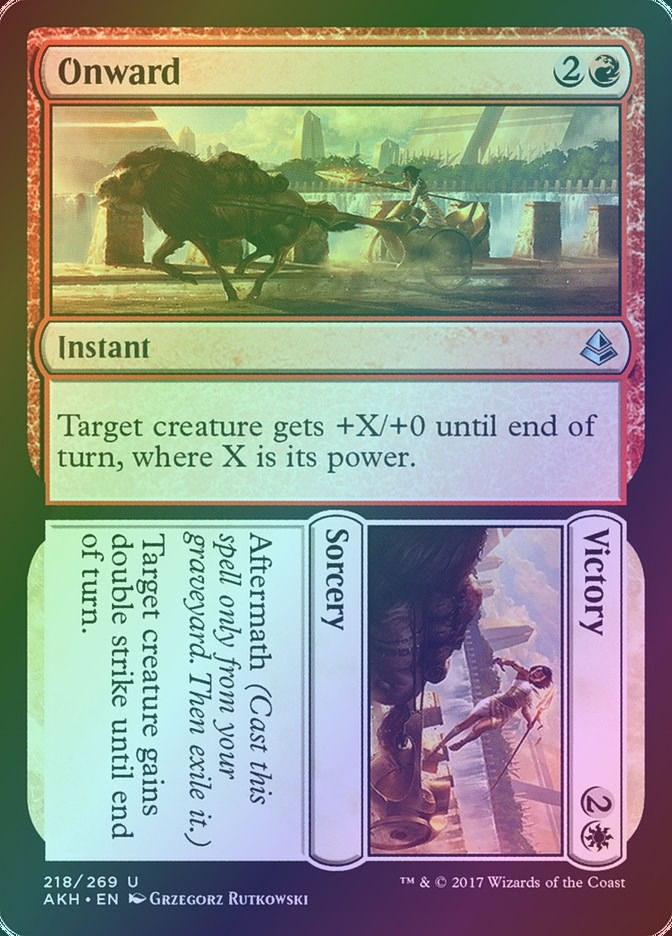 Onward // Victory (AKH) (218) / Foil