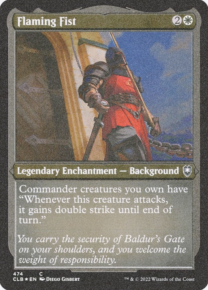 Flaming Fist (CLB) (474) / Foil Etched