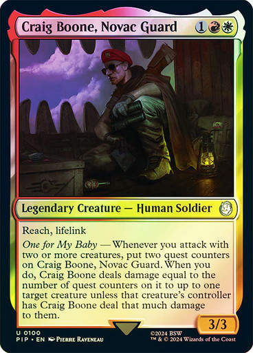 Craig Boone, Novac Guard (pip) (100) / Foil