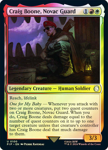 Craig Boone, Novac Guard (pip) (100) / Foil