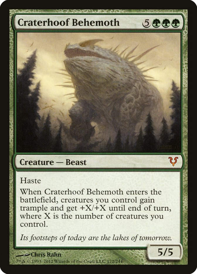 Craterhoof Behemoth (AVR) (172) / Foil