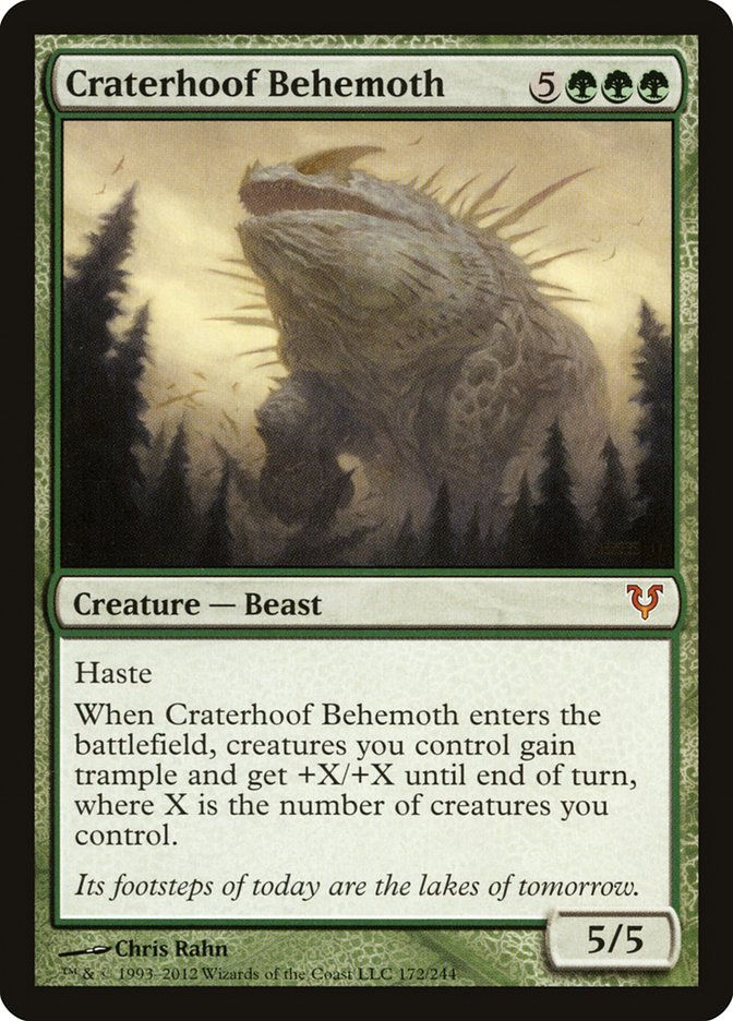 Craterhoof Behemoth (AVR) (172) / Foil