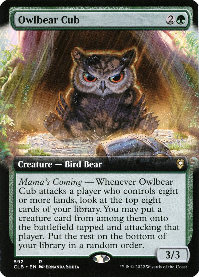 Owlbear Cub (CLB) (592) / Extended Art