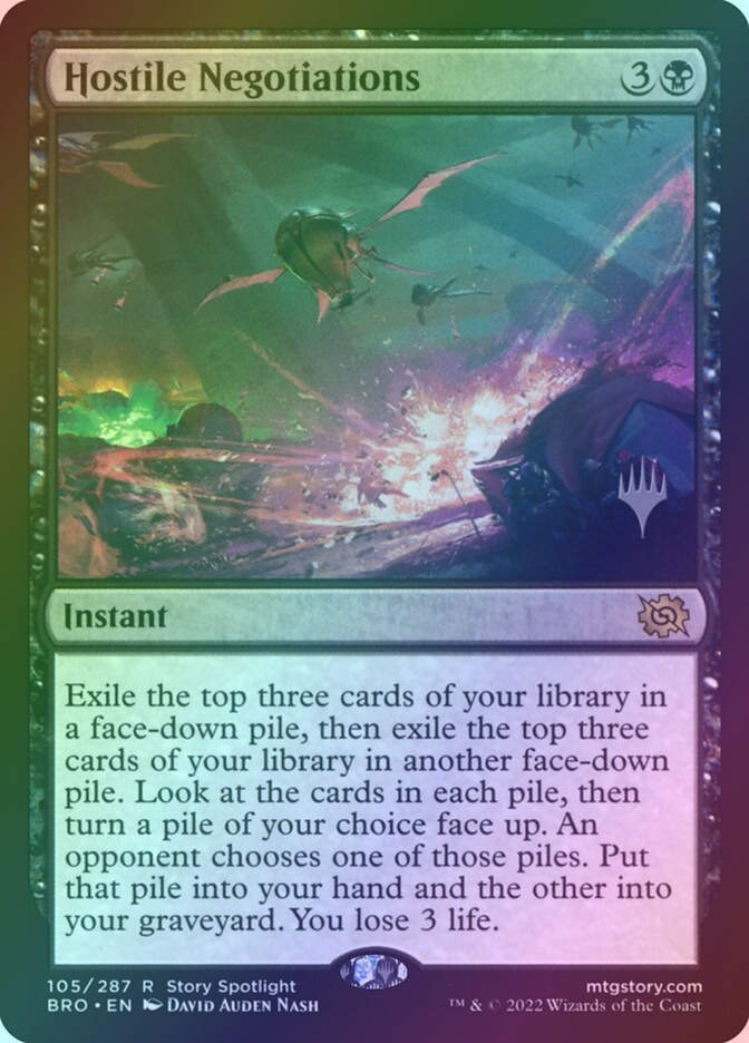 Hostile Negotiations (PBRO) (105p) / Foil