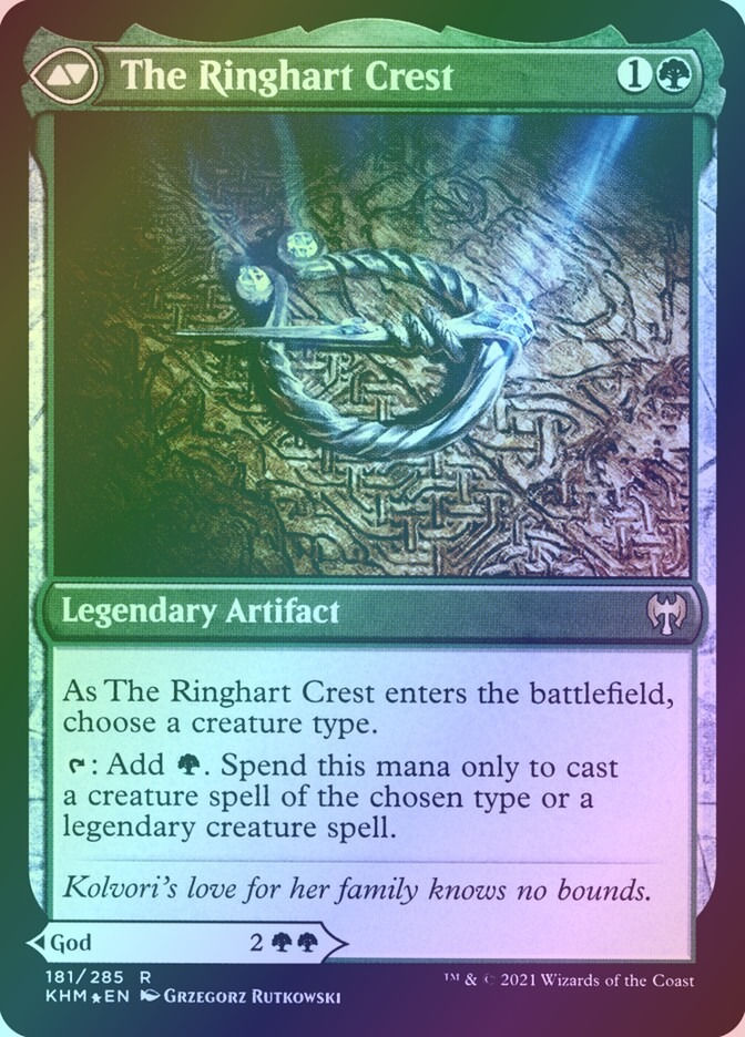 Kolvori, God of Kinship // The Ringhart Crest (PKHM) (181s) / Foil — cara 2 de 2