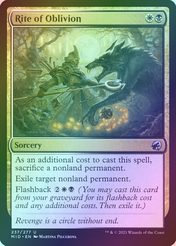 Rite of Oblivion (MID) (237) / Foil