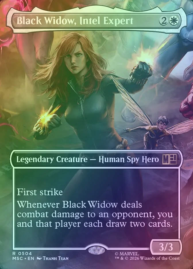 Black Widow, Intel Expert (MSC) (504) / Borderless / Foil