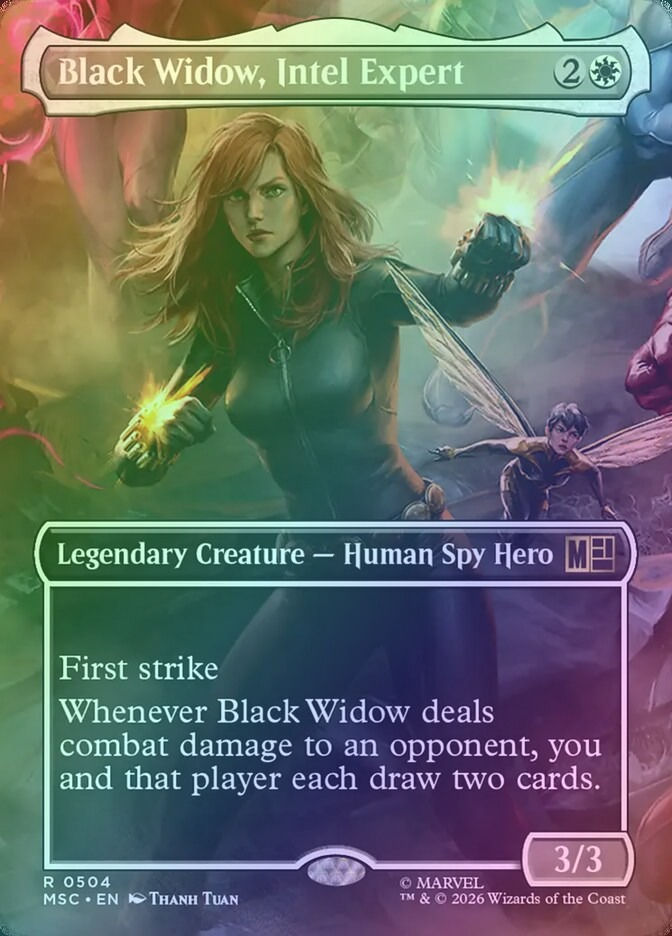 Black Widow, Intel Expert (MSC) (504) / Borderless / Foil