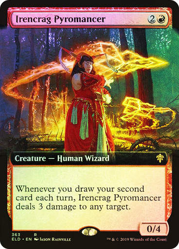 Irencrag Pyromancer (ELD) (363) / Extended Art / Foil
