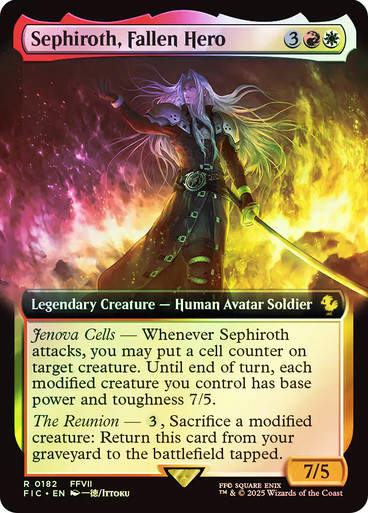Sephiroth, Fallen Hero (FIC) (182) / Extended Art / Foil