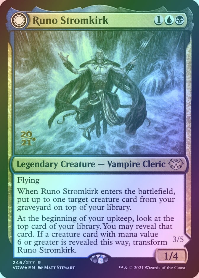 Runo Stromkirk // Krothuss, Lord of the Deep (PVOW) (246s) / Foil — cara 1 de 2