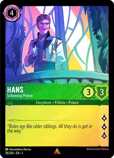 Hans - Scheming Prince (LOR_TFC) / Foil