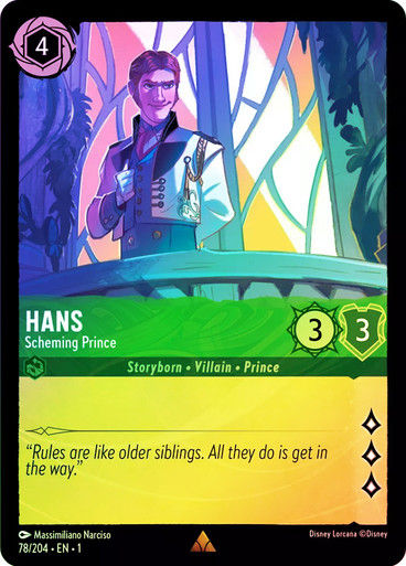 Hans - Scheming Prince (LOR_TFC) / Foil