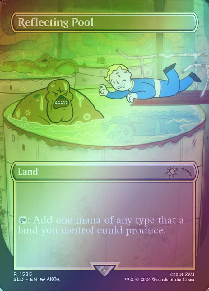 Reflecting Pool (SLD) (1535★) / Borderless / Rainbow Foil