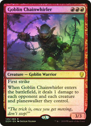 Goblin Chainwhirler (DOM) (129) / Foil