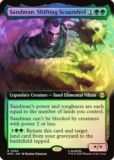 Sandman, Shifting Scoundrel (SPM) (266) / Extended Art / Foil