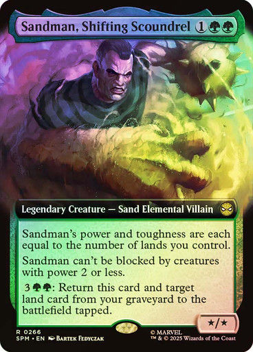 Sandman, Shifting Scoundrel (SPM) (266) / Extended Art / Foil