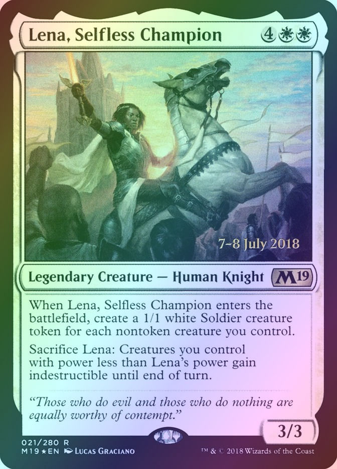 Lena, Selfless Champion (PM19) (21s) / Foil