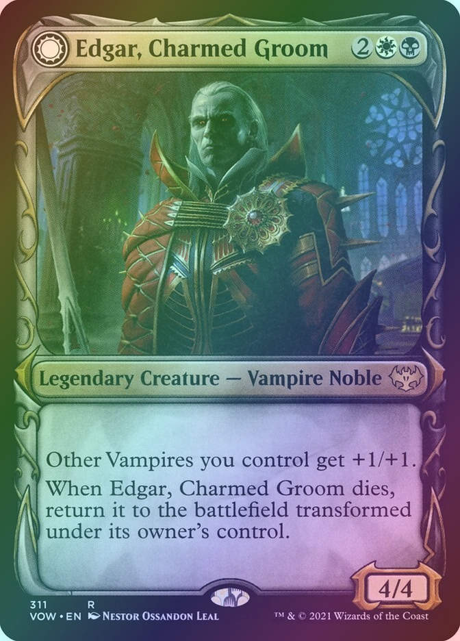 Edgar, Charmed Groom // Edgar Markov's Coffin (VOW) (311) / Showcase / Foil