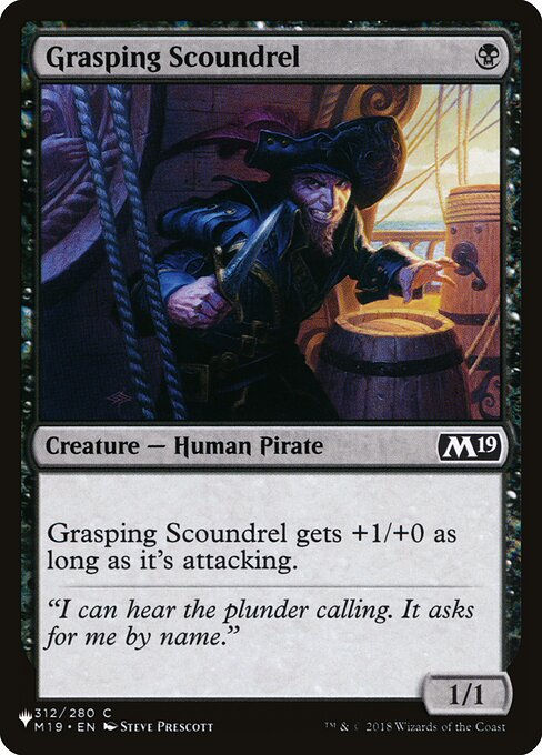 Grasping Scoundrel (PLST) (M19-312)