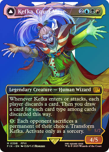 Kefka, Court Mage // (FIN) (398) / Borderless / Foil
