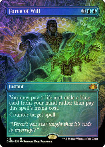 Force of Will (DMR) / Borderless / Foil