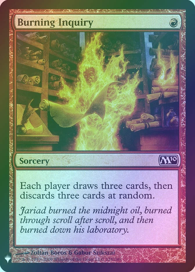 Burning Inquiry (PLST) (M10-128) / Foil