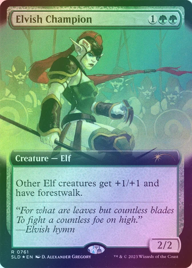 Elvish Champion (SLD) (761) / Extended Art / Foil