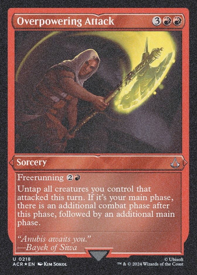 Overpowering Attack (ACR) (218) / Foil Etched