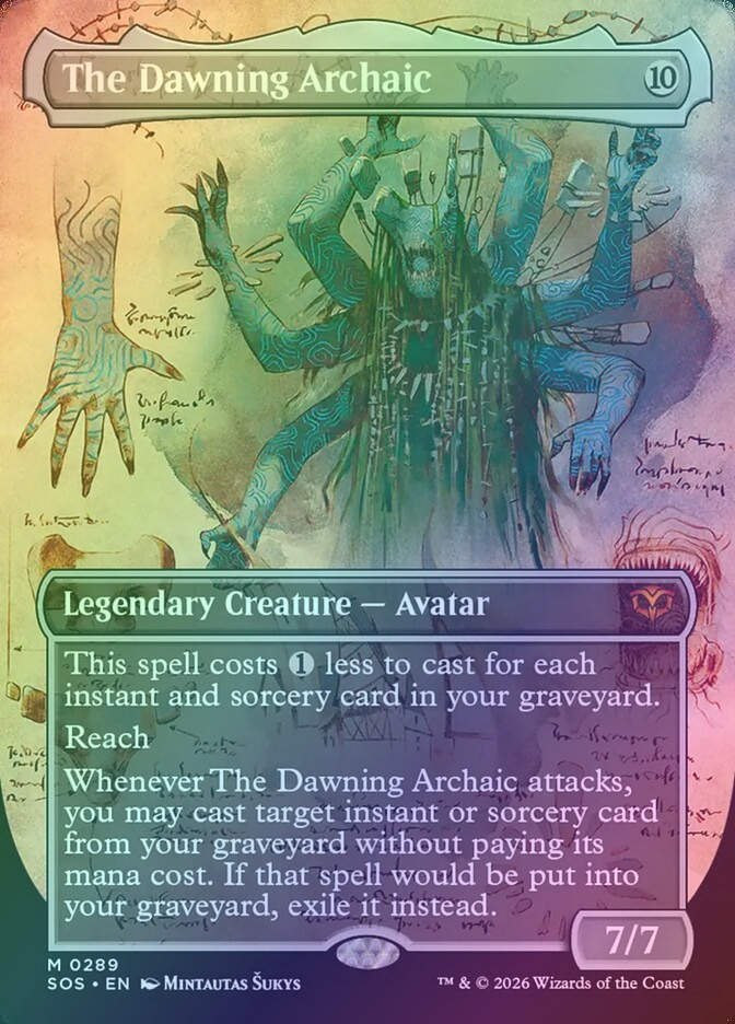 The Dawning Archaic (SOS) (289) / Borderless / Showcase / Foil