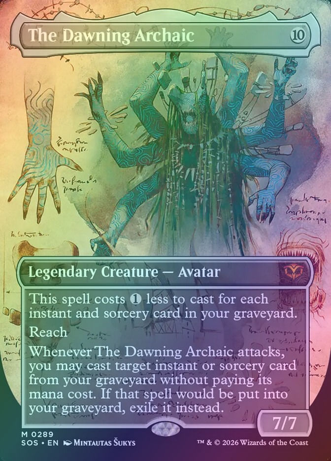 The Dawning Archaic (SOS) (289) / Borderless / Showcase / Foil
