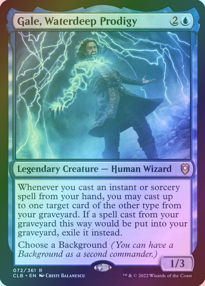 Gale, Waterdeep Prodigy (CLB) (72) / Foil