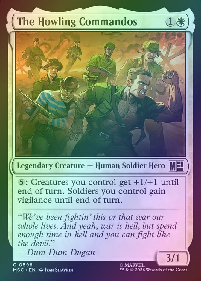 The Howling Commandos (MSC) (598) / Foil