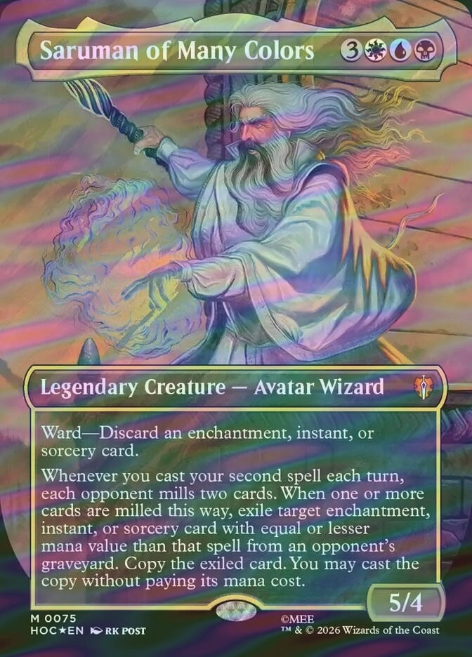 Saruman of Many Colors (HOC) (75) / Surge Foil