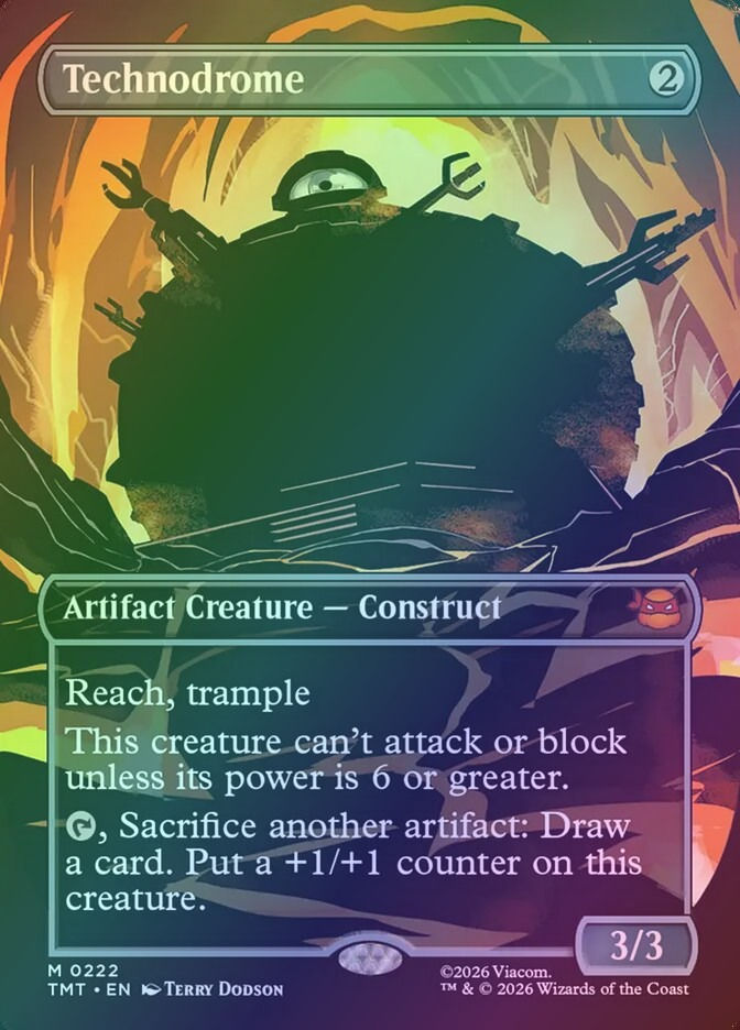 Technodrome (TMT) (222) / Borderless / Foil