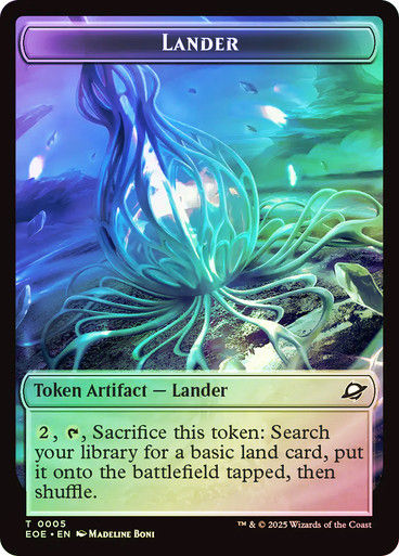 Lander Token (#005) // Robot Token (TEOE) / Foil