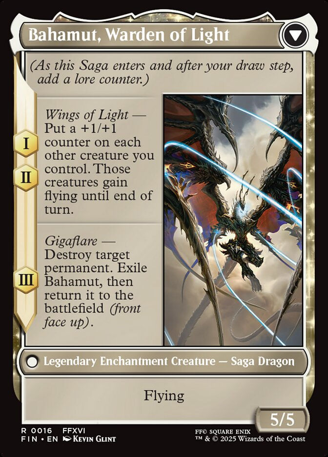 Dion, Bahamut's Dominant // Bahamut, Warden of Light (FIN) (16) — cara 2 de 2