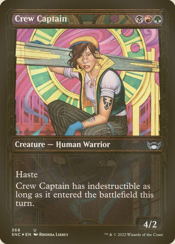Crew Captain (SNC) (368) / Showcase / Gilded Foil