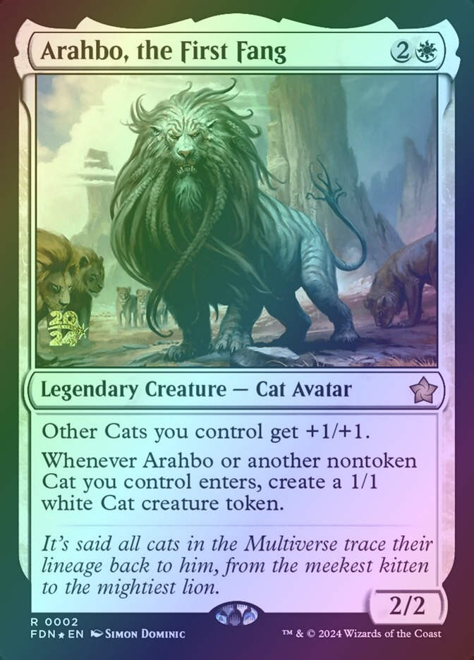 Arahbo, the First Fang (PFDN) (2s) / Foil