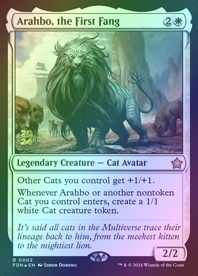 Arahbo, the First Fang (PFDN) (2s) / Foil