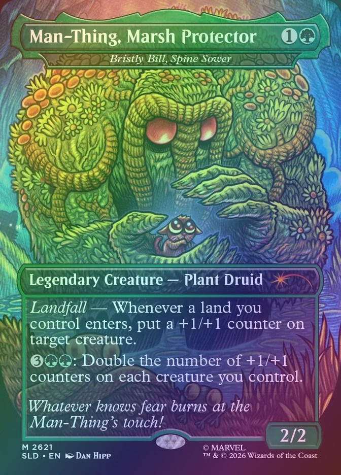 Bristly Bill, Spine Sower (SLD) (2621) / Borderless / Foil