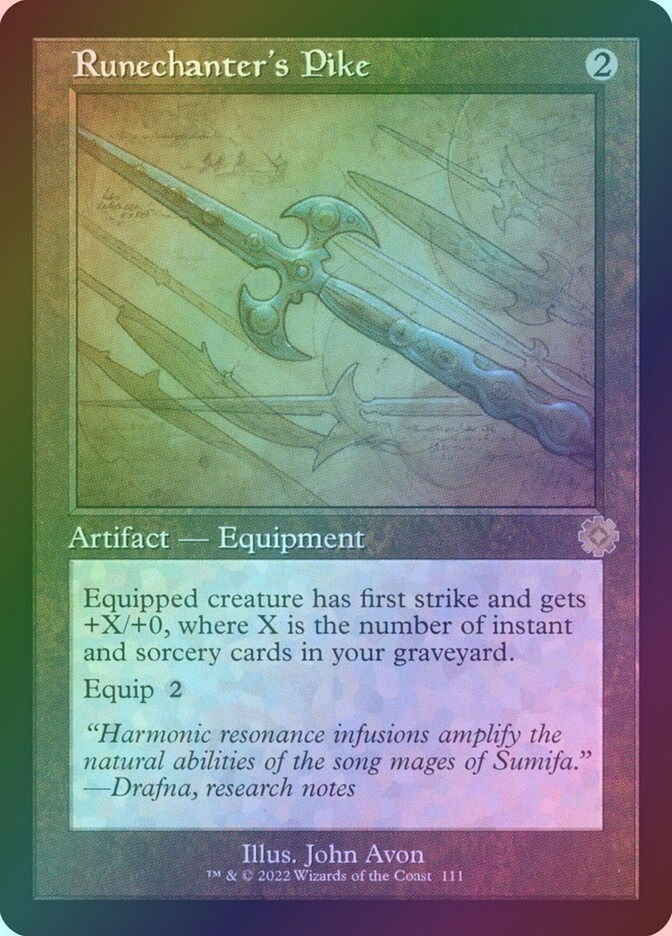 Runechanter's Pike (BRR) (111) / Foil / Schematic