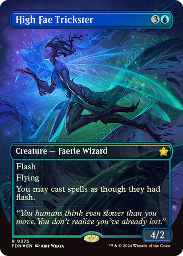 High Fae Trickster (FDN) (375) / Mana Foil / Borderless