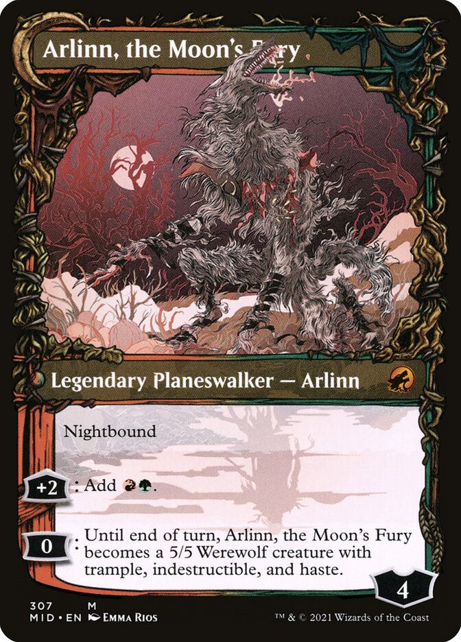 Arlinn, the Pack's Hope // Arlinn, the Moon's Fury (MID) (307) — cara 2 de 2