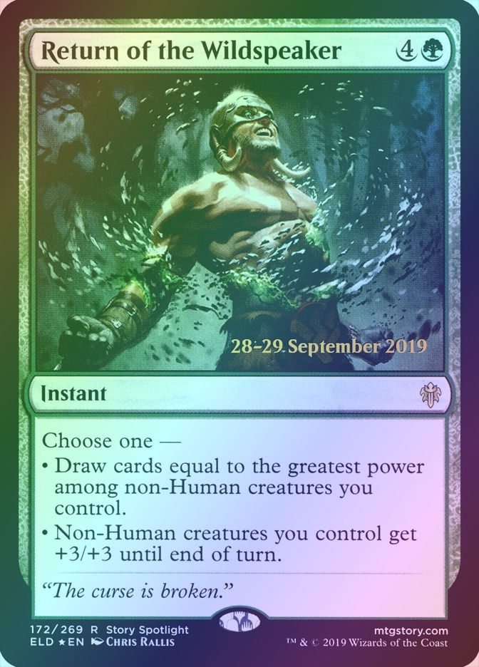 Return of the Wildspeaker (PELD) (172s) / Foil