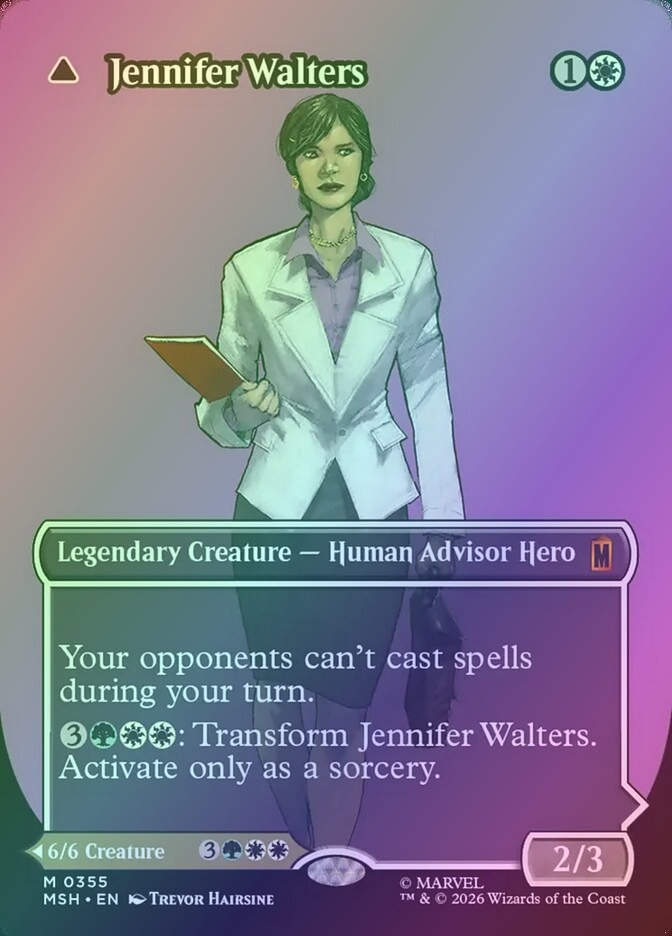 Jennifer Walters // The Sensational She-Hulk (MSH) (355) / Borderless / Foil