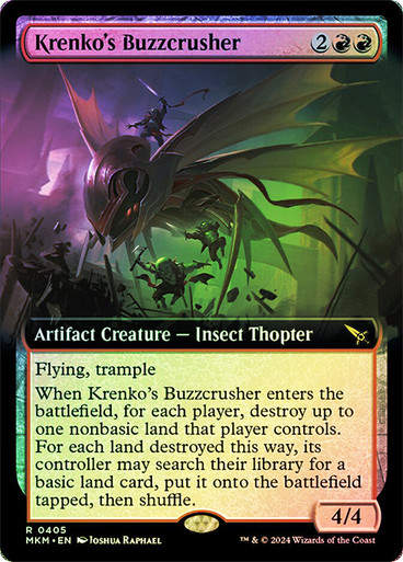 Krenko's Buzzcrusher (mkm) (405) / Extended Art Foil