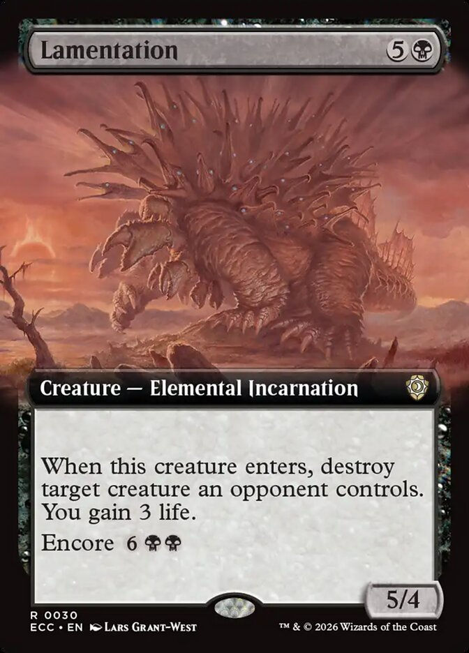 Lamentation (ECC) (30) / Extended Art